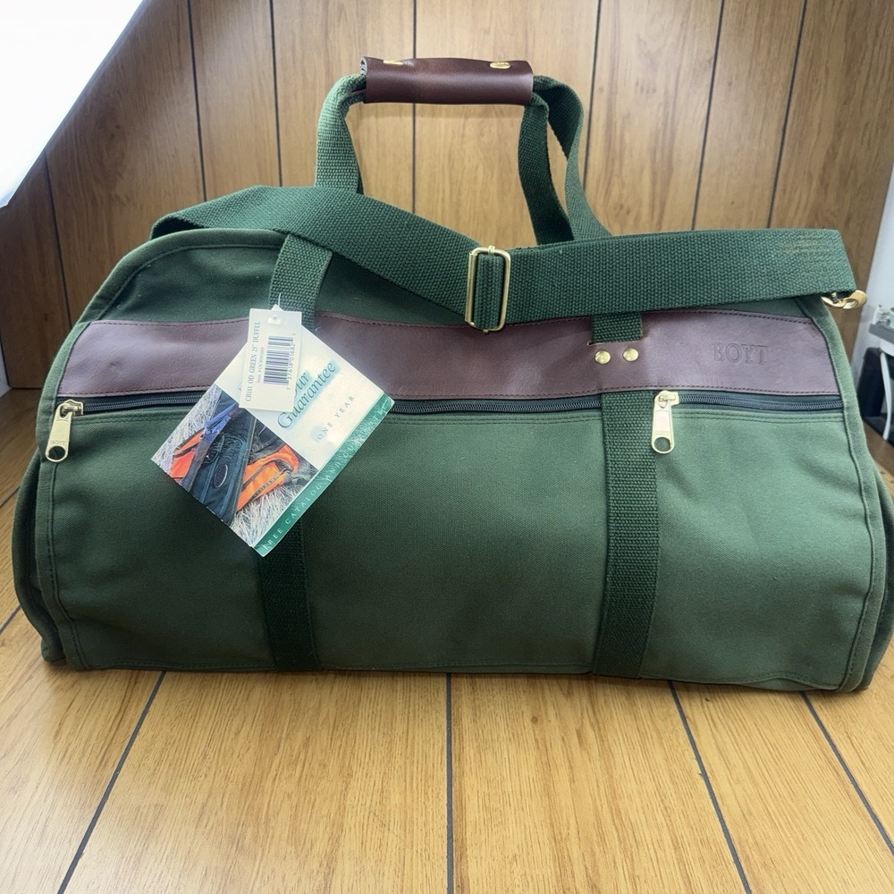 BOYT‎ HARNESS OD GREEN ULTIMATE SPORTSMAN'S DUFFEL 25"x 14" NEW VTG